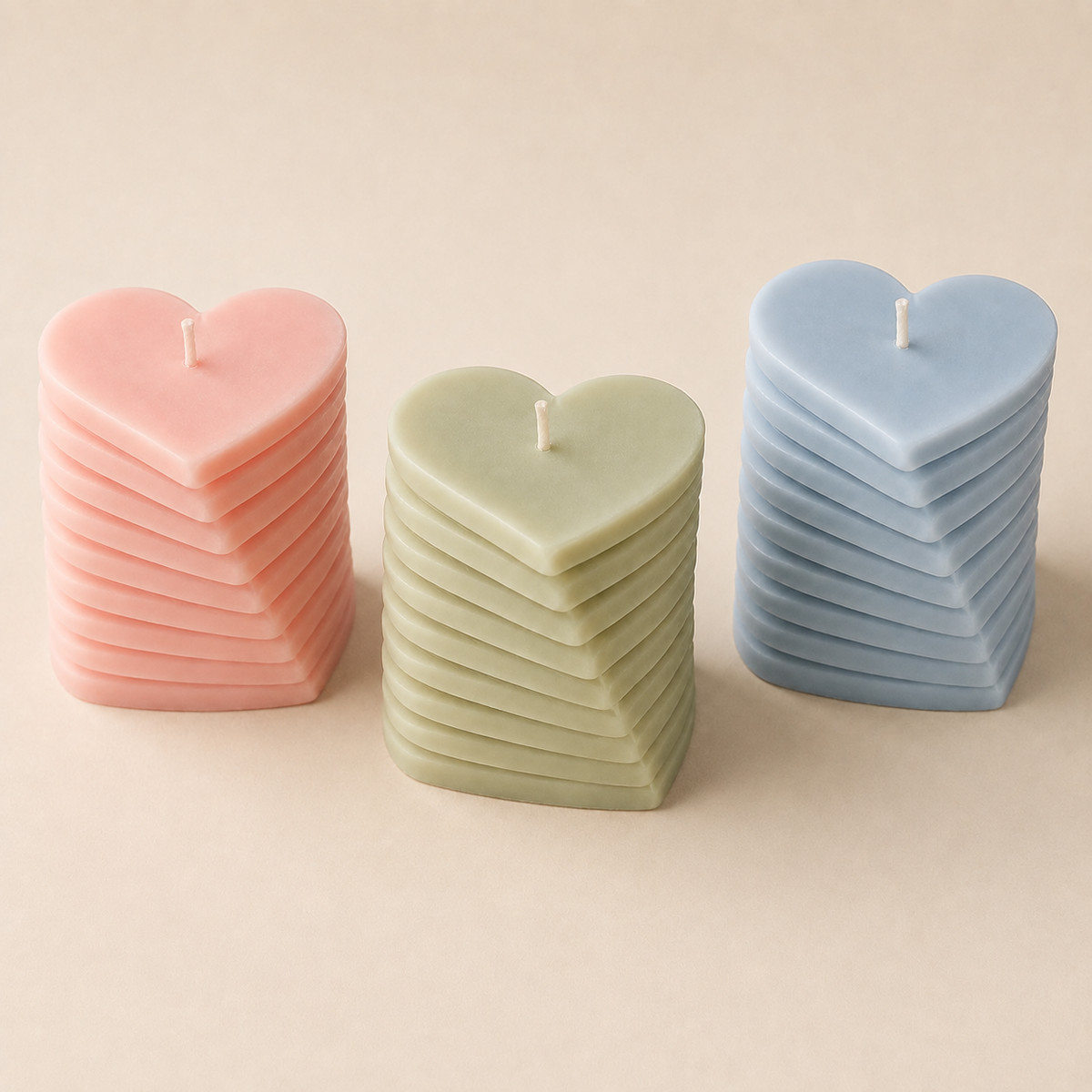 Unwind Heart Pillar Candle